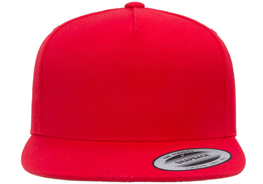 YP Classics Premium 5-Panel Snapback Cap Wool Blend