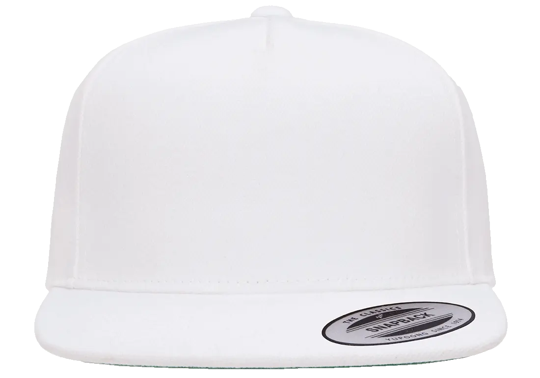 YP Classics Premium 5-Panel Snapback Cap Wool Blend