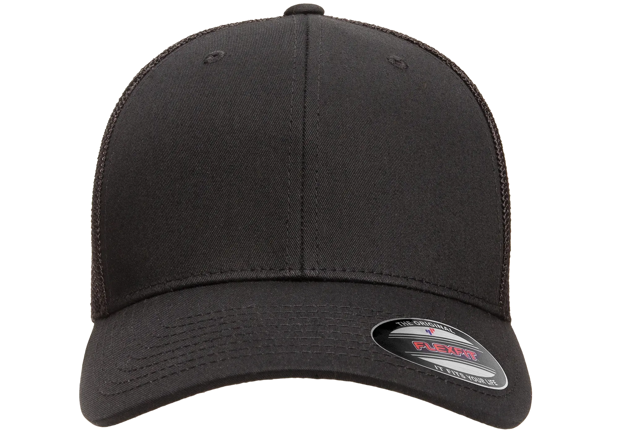 Flexfit Trucker Mesh Cap, Structured, Stretch-Fit