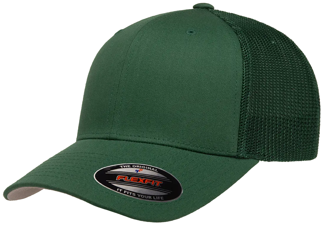 Flexfit Trucker Mesh Cap, Structured, Stretch-Fit