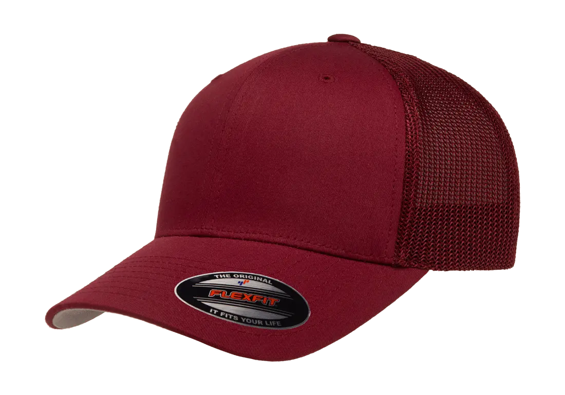 Flexfit Trucker Mesh Cap, Structured, Stretch-Fit
