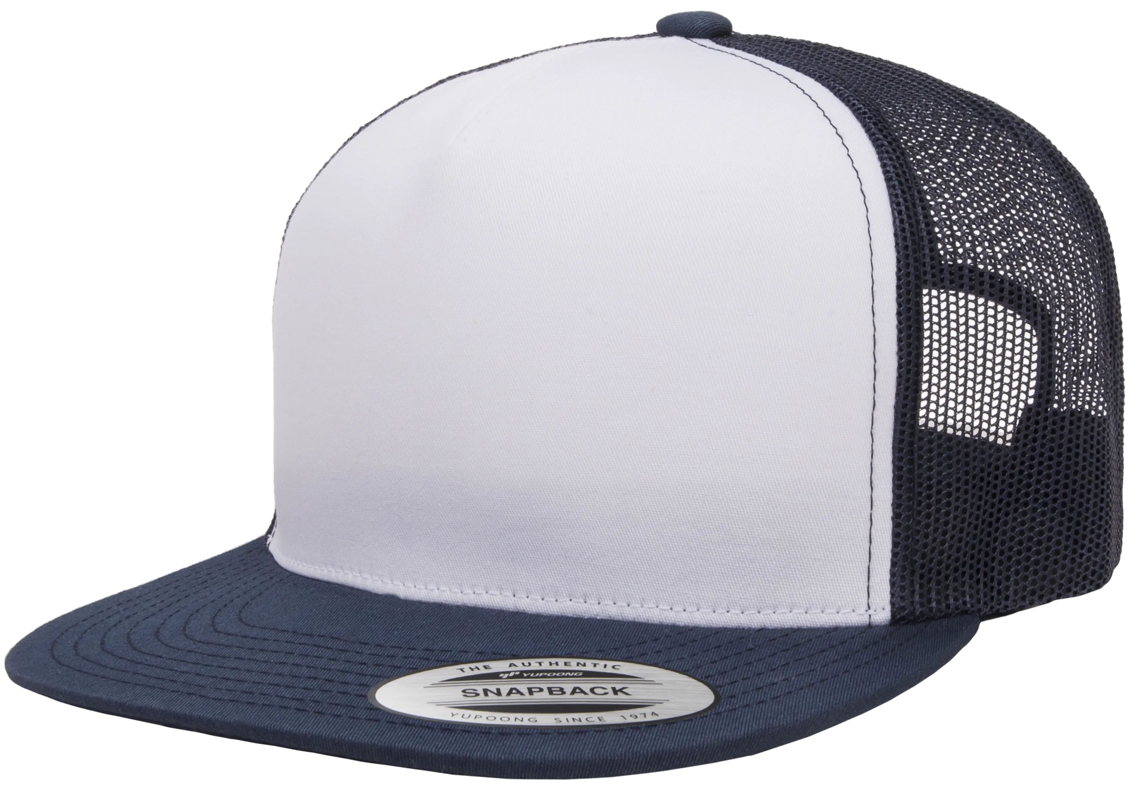 YP Classics Classic Trucker Cap - White Front Panel