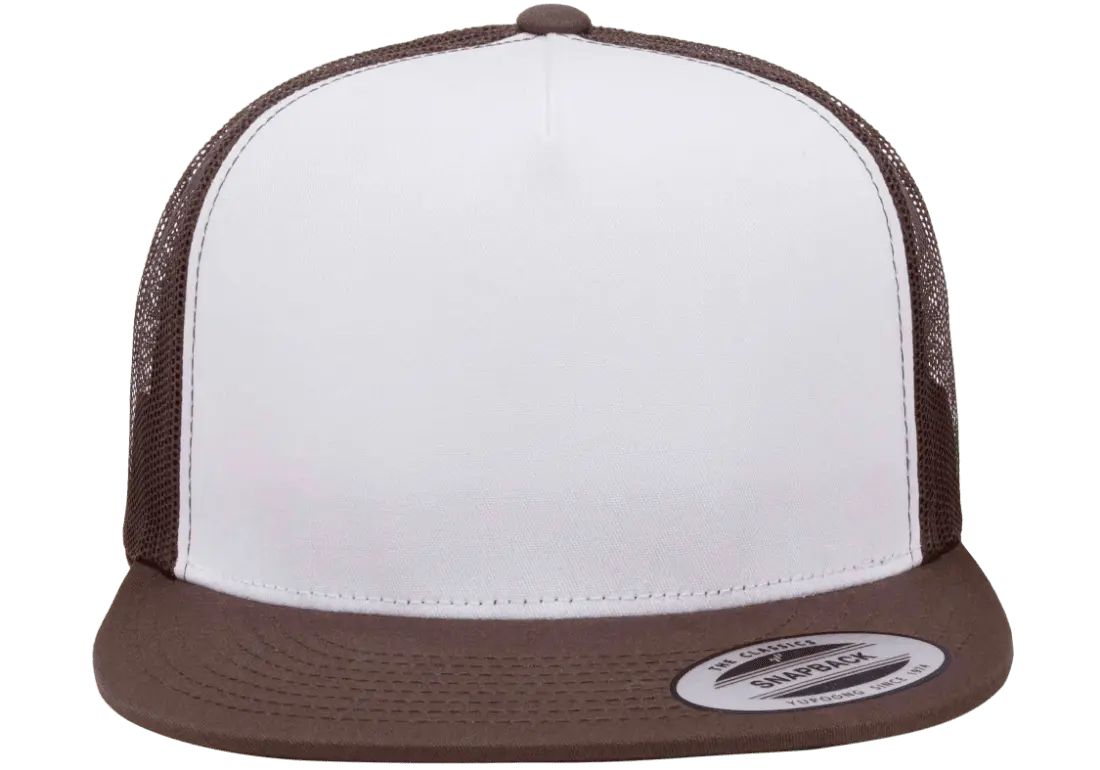 YP Classics Classic Trucker Cap - White Front Panel