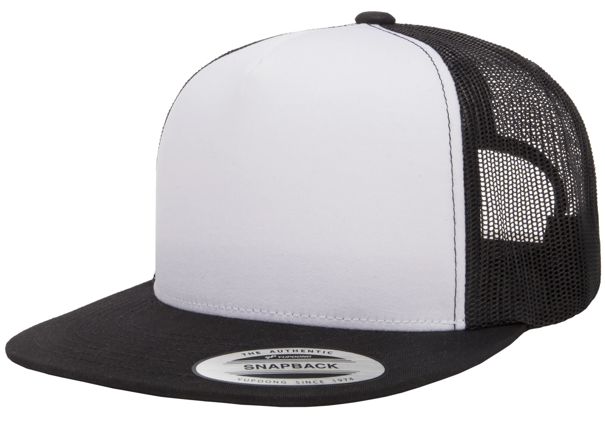 YP Classics Classic Trucker Cap - White Front Panel