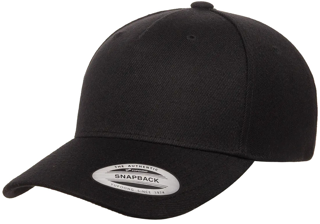 YP Classics 5-Panel Premium Curved Visor Snapback Cap