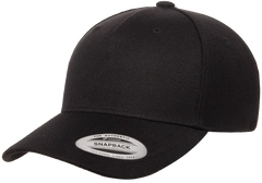 YP Classics 5-Panel Premium Curved Visor Snapback Cap