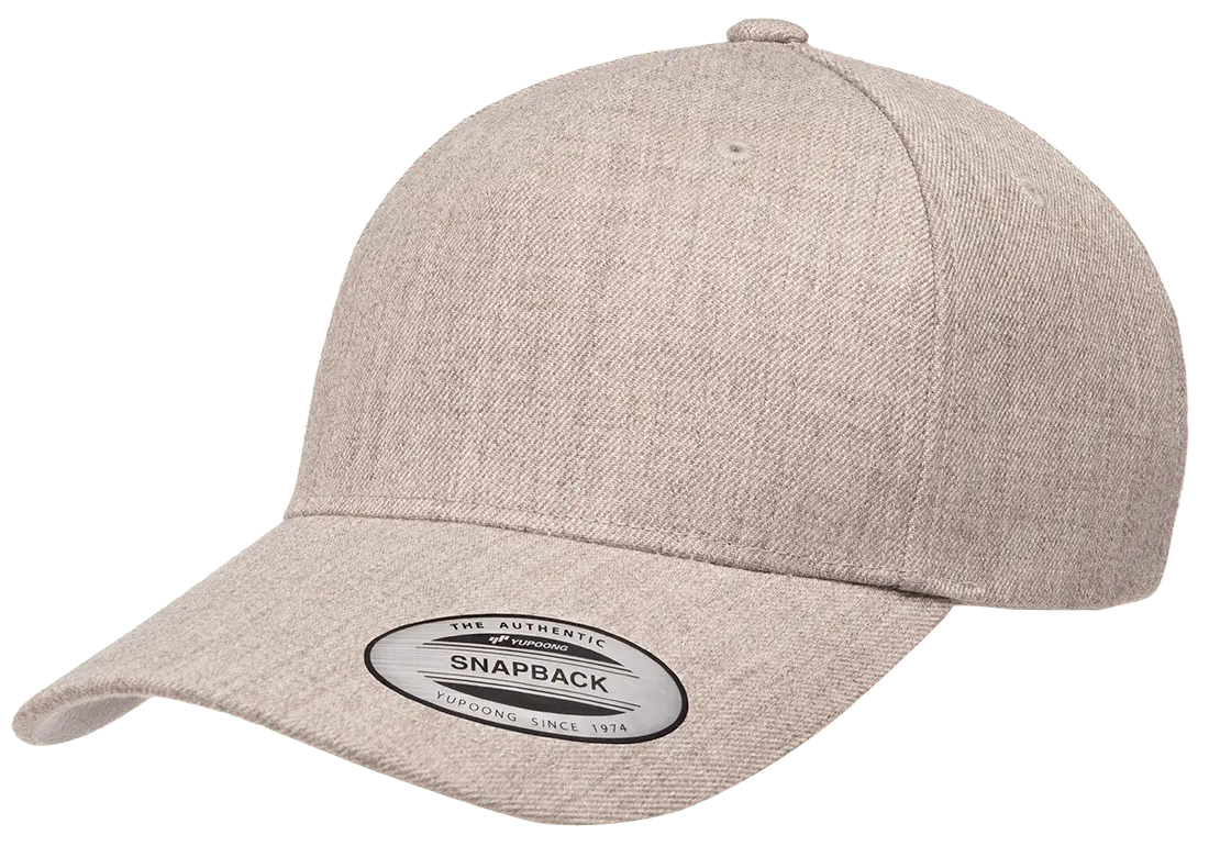 YP Classics 5-Panel Premium Curved Visor Snapback Cap