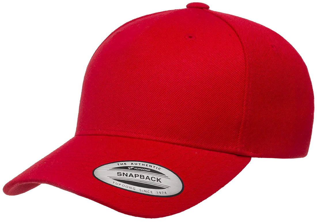 YP Classics 5-Panel Premium Curved Visor Snapback Cap