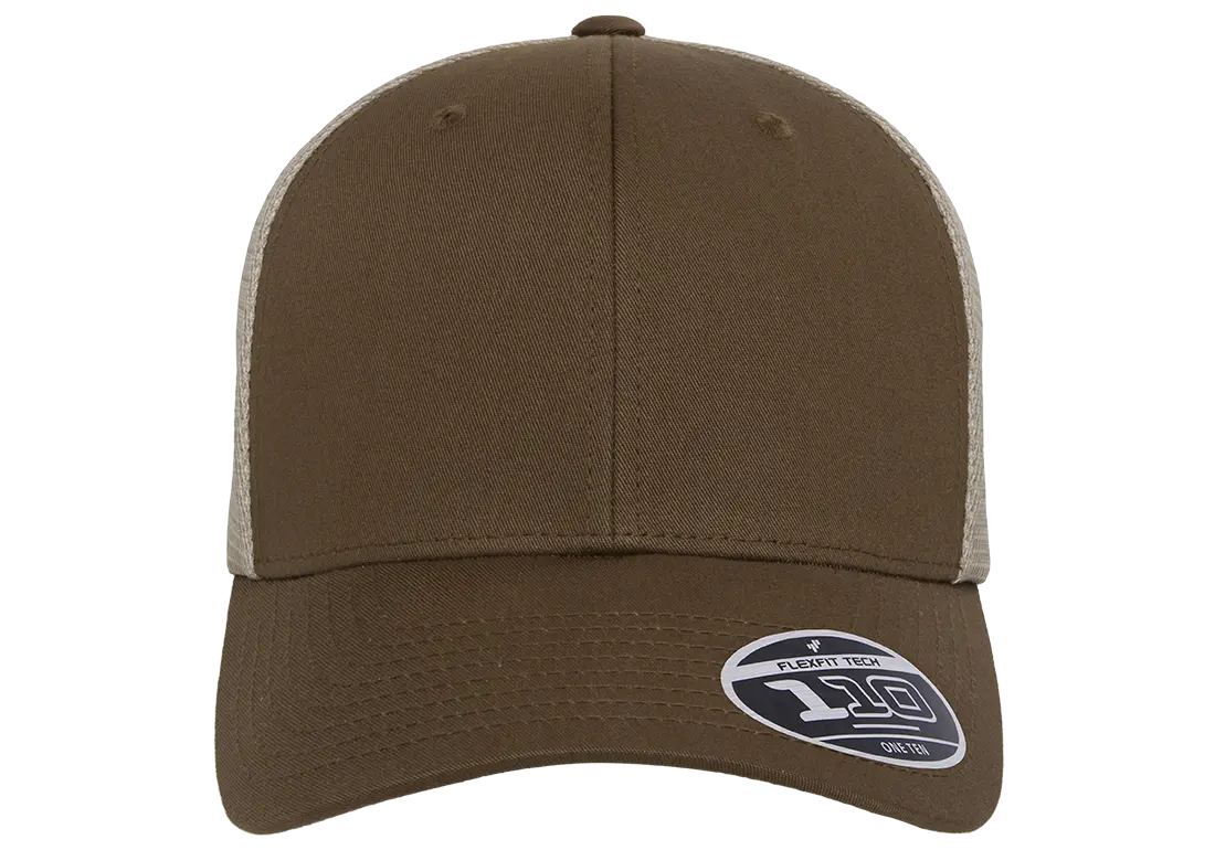 Flexfit 110 Mesh Cap, 2-Tone, Adjustable Snapback, Trucker Hat