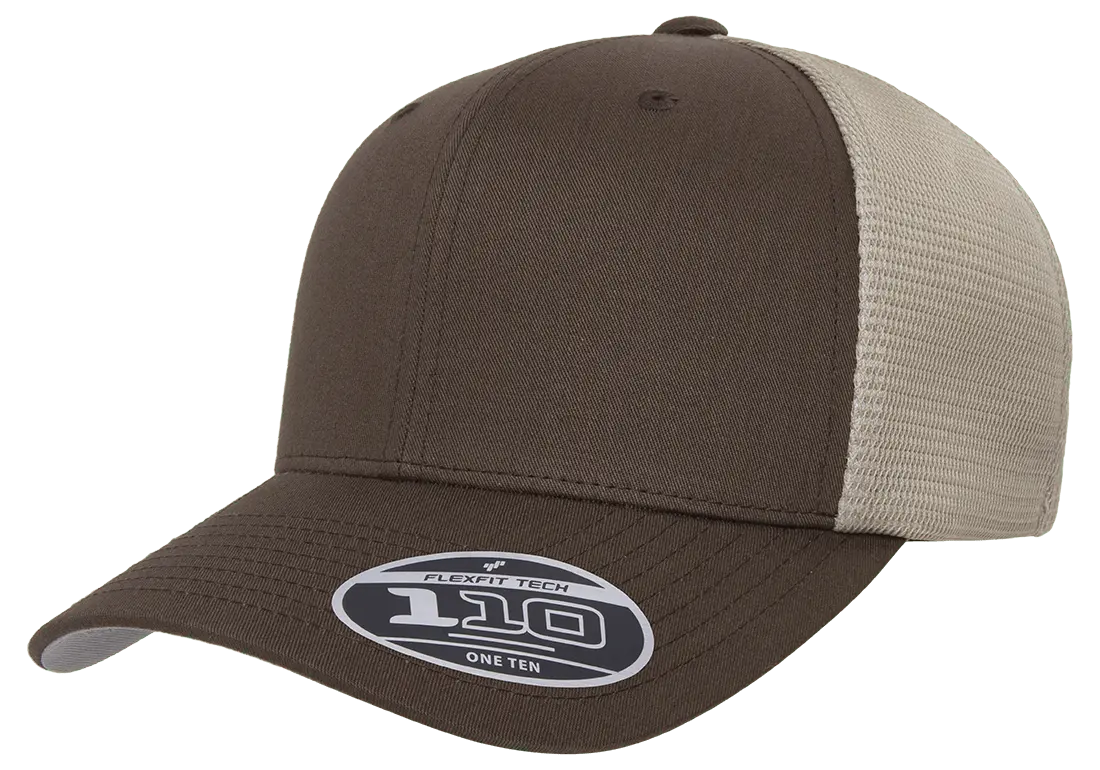 Flexfit 110 Mesh Cap, 2-Tone, Adjustable Snapback, Trucker Hat