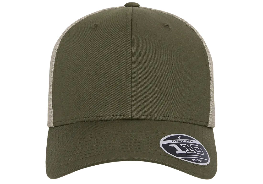 Flexfit 110 Mesh Cap, 2-Tone, Adjustable Snapback, Trucker Hat