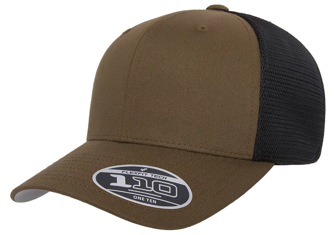 Flexfit 110 Mesh Cap, 2-Tone, Adjustable Snapback, Trucker Hat
