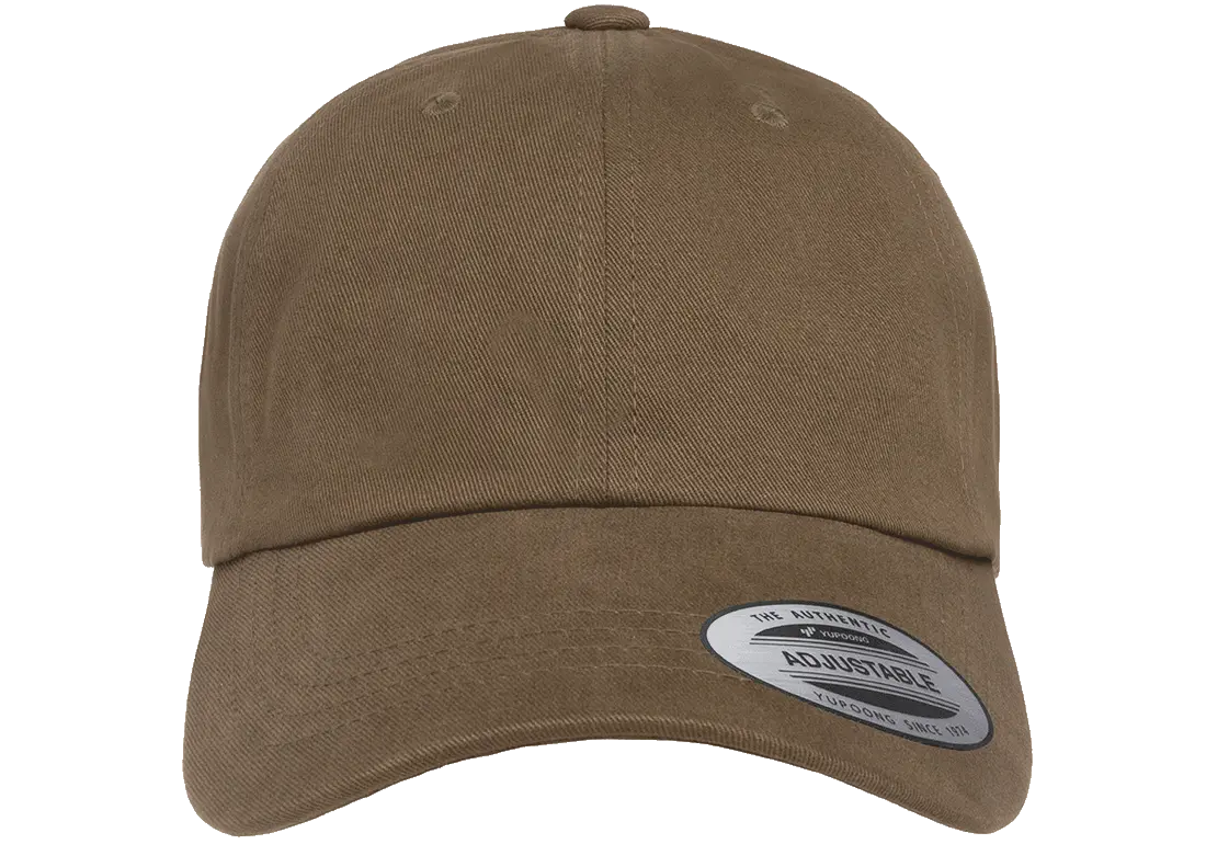 YP Classics Peached Cotton Twill Dad Cap - Black