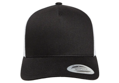 YP Classics 5-Panel Retro Trucker Cap, 2-Tone, Structured Snapback