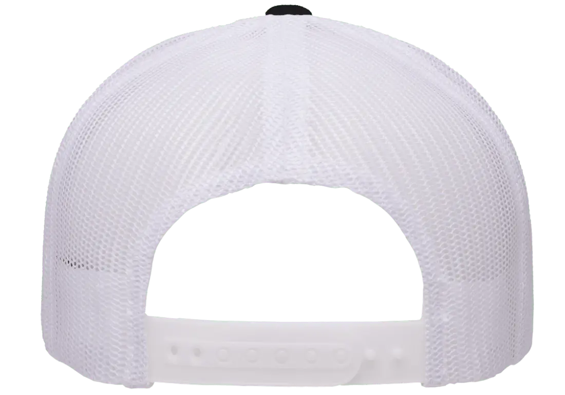 YP Classics 5-Panel Retro Trucker Cap, 2-Tone, Structured Snapback