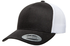YP Classics 5-Panel Retro Trucker Cap, 2-Tone, Structured Snapback