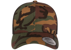 YP Classics Retro Trucker Camo Cap, One Size
