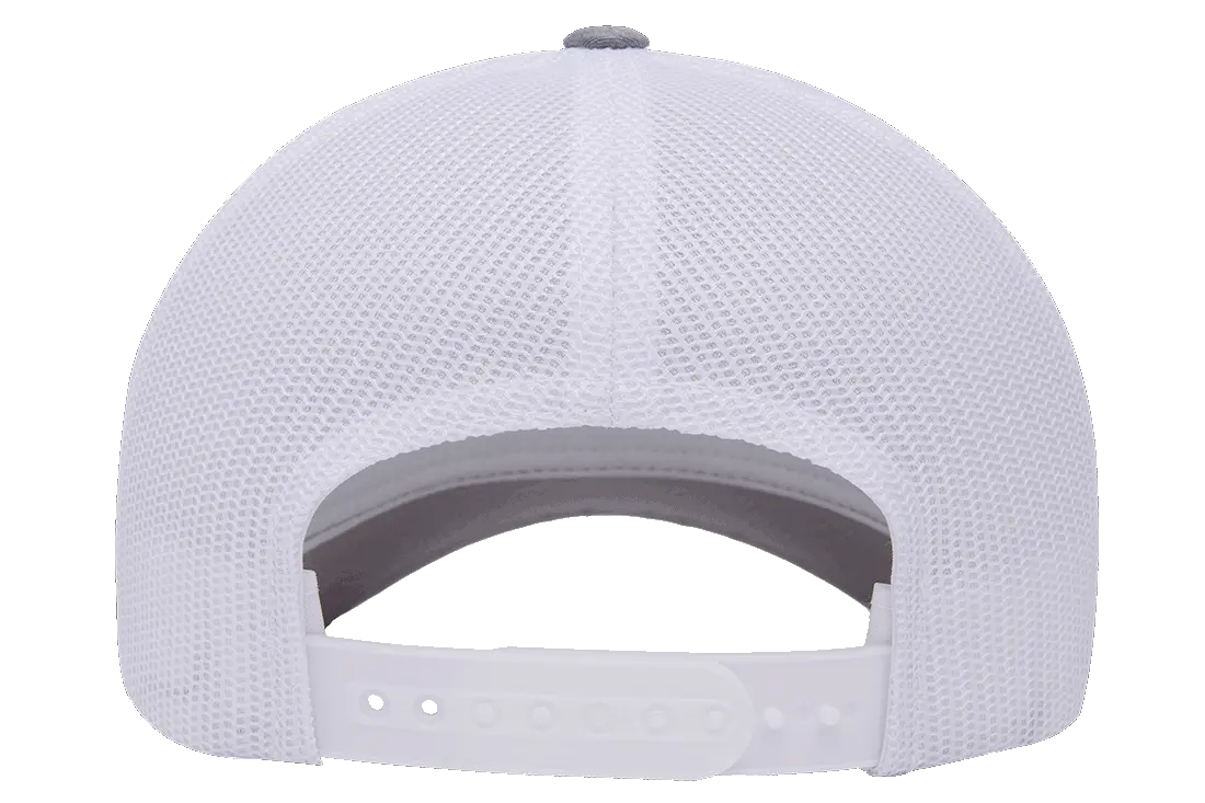 YP Classics 5-Panel Retro Trucker Cap, 2-Tone, Structured Snapback