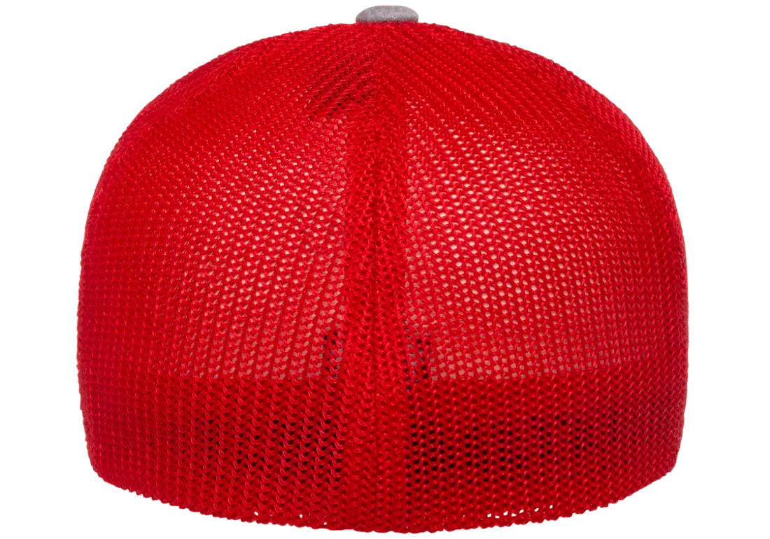 Flexfit Melange Trucker Cap, Dark Heather/Black, One Size | 6311-DHBK-ONE