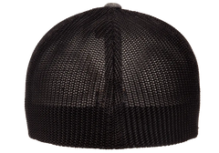 Flexfit Melange Trucker Cap, Dark Heather/Black, One Size | 6311-DHBK-ONE