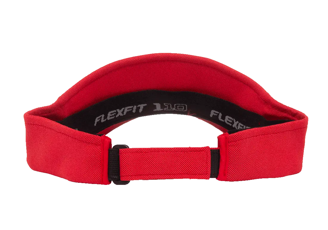 Flexfit 110 Cool & Dry Performance Visor, One Size | 8110-BK-ONE