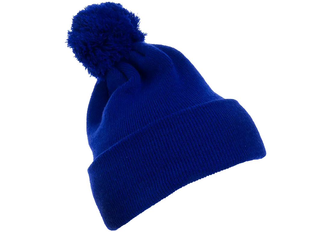 Flex Fit House YP Classics Cuffed Pom Pom Knit Beanie