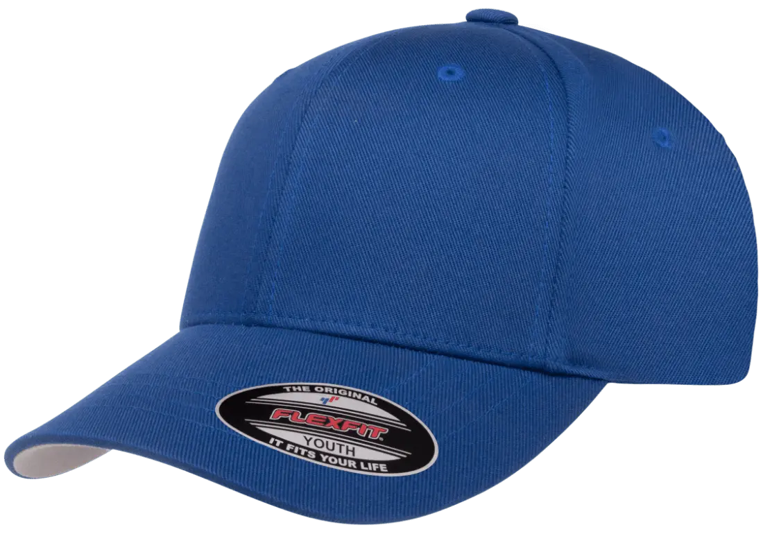 Flexfit Wooly Combed Youth Baseball Cap | 6277Y-BK-Y