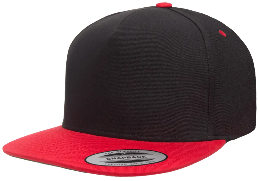 YP Classics 5-Panel Cotton Twill Snapback Cap 2-Tone