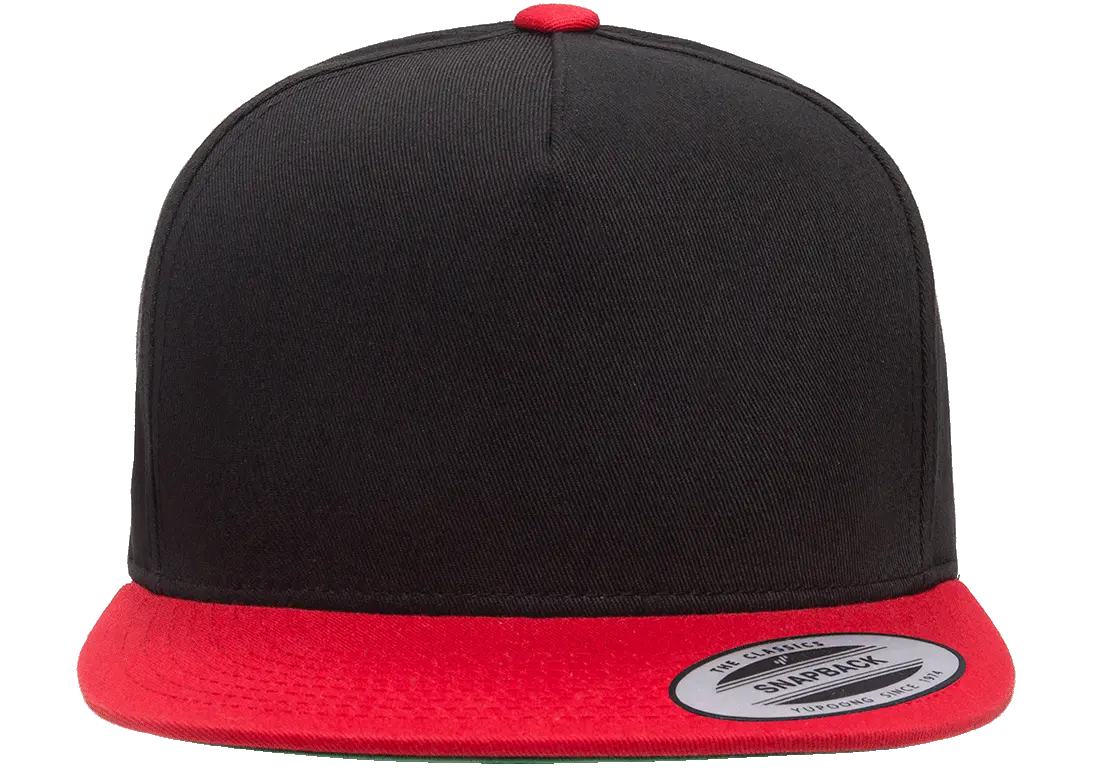 YP Classics 5-Panel Cotton Twill Snapback Cap 2-Tone