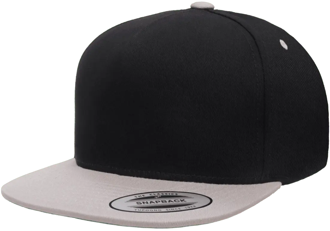 YP Classics 5-Panel Cotton Twill Snapback Cap 2-Tone