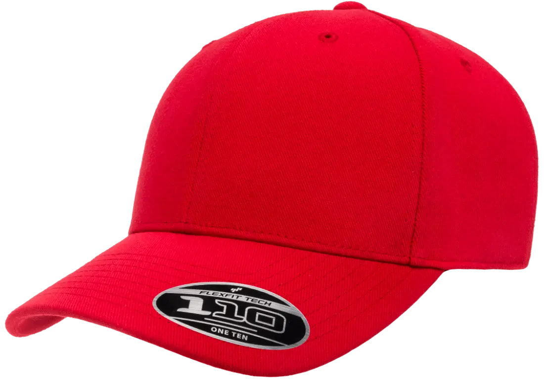 Flexfit 110 Cool & Dry Mini Pique Cap, One Size, Black