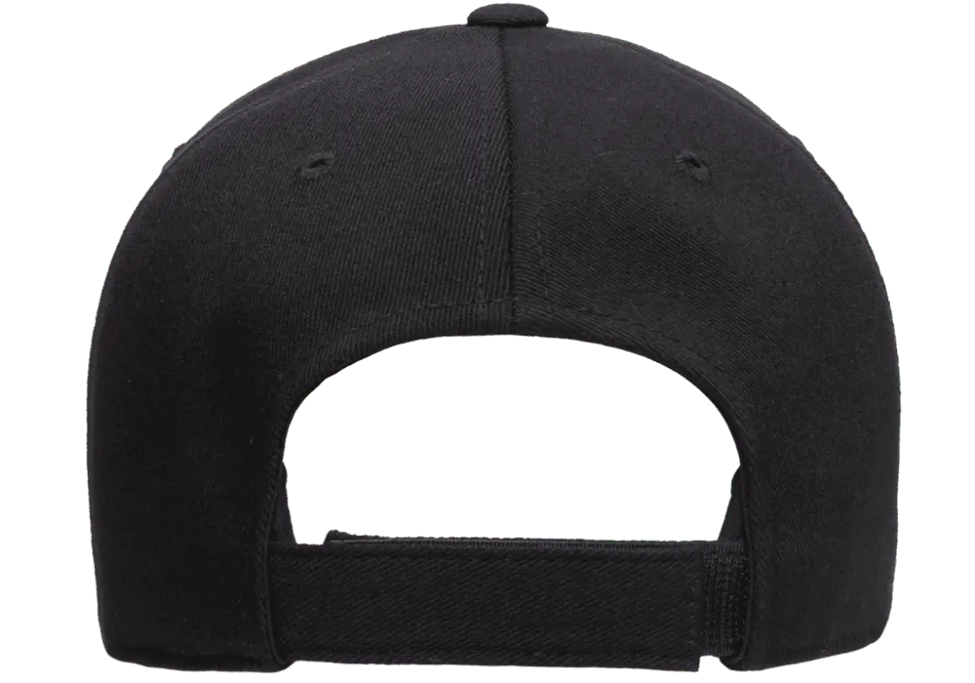 Flexfit 110 Pro-Formance Cap, Moisture-Wicking, Hook & Loop, Black | 110C-BK-ONE