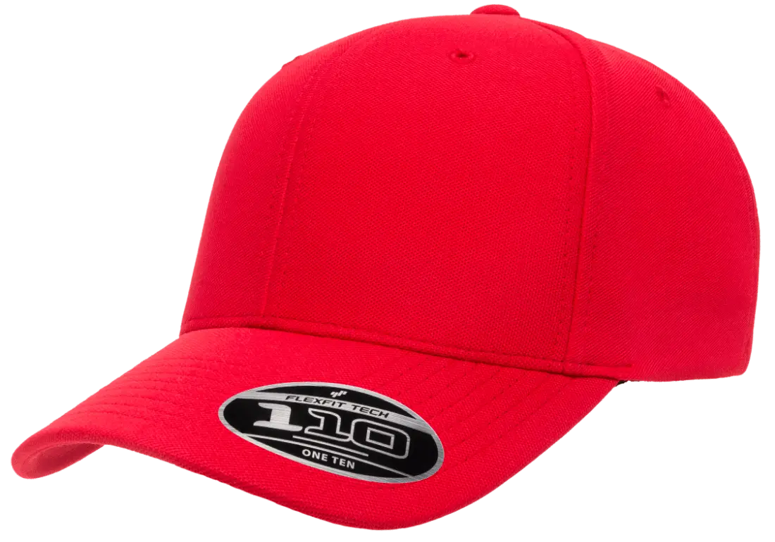 Flexfit 110 Pro-Formance Cap, Moisture-Wicking, Hook & Loop, Black | 110C-BK-ONE