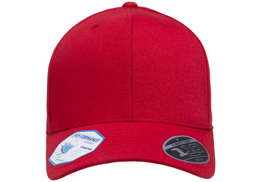 Flexfit 110 Pro-Formance Cap, Moisture-Wicking, Hook & Loop, Black | 110C-BK-ONE
