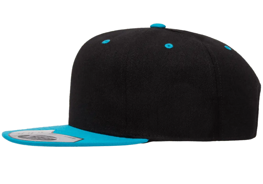 Flexfit 110 Premium Snapback Cap, 2-Tone Wool Blend, One Size