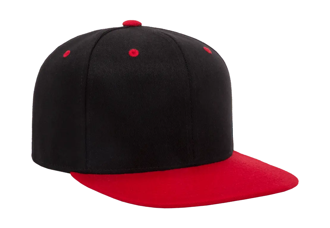 Flexfit 110 Premium Snapback Cap, 2-Tone Wool Blend, One Size