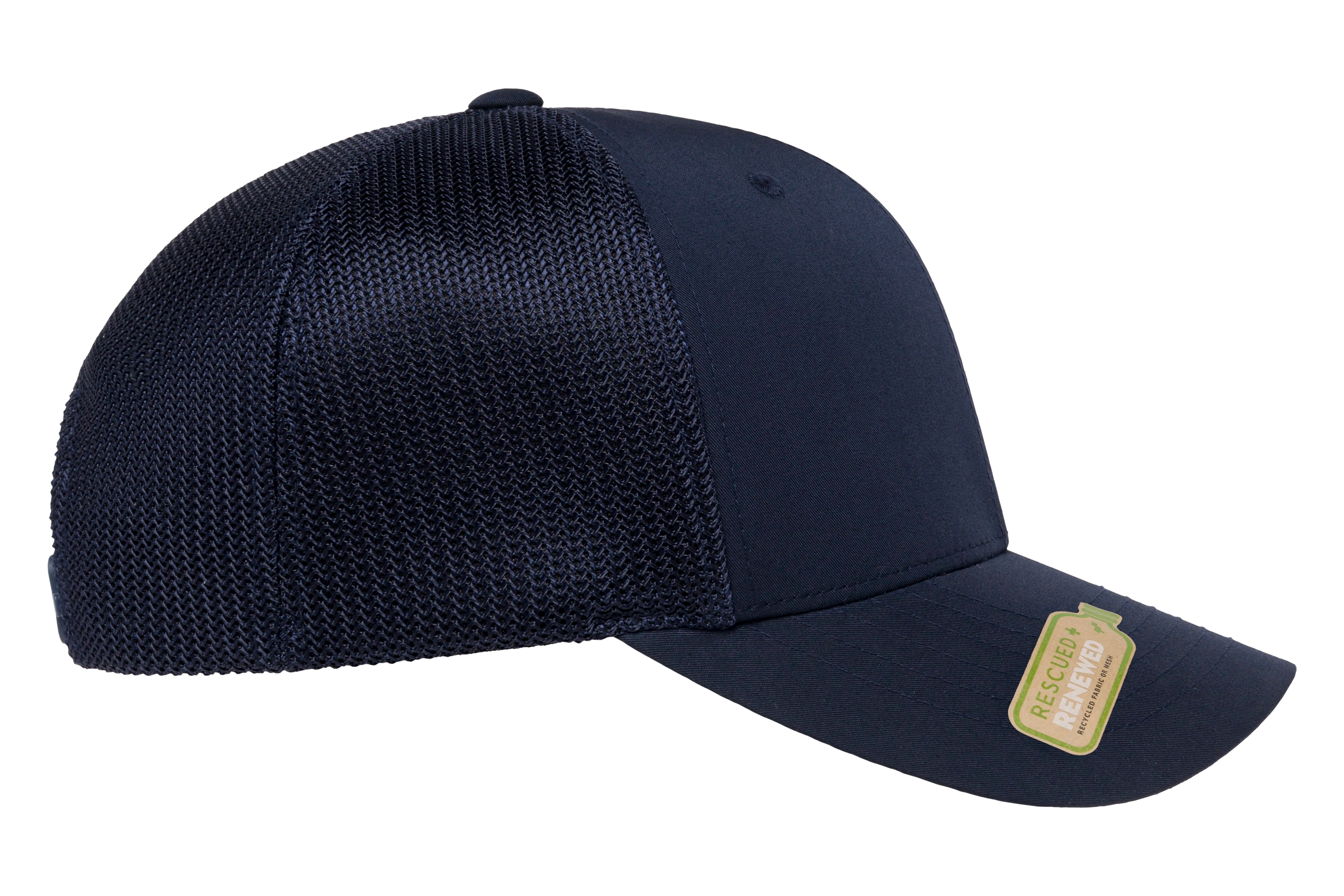 Flexfit 110 Recycled Mesh Cap, Black | 110R-BK-ONE
