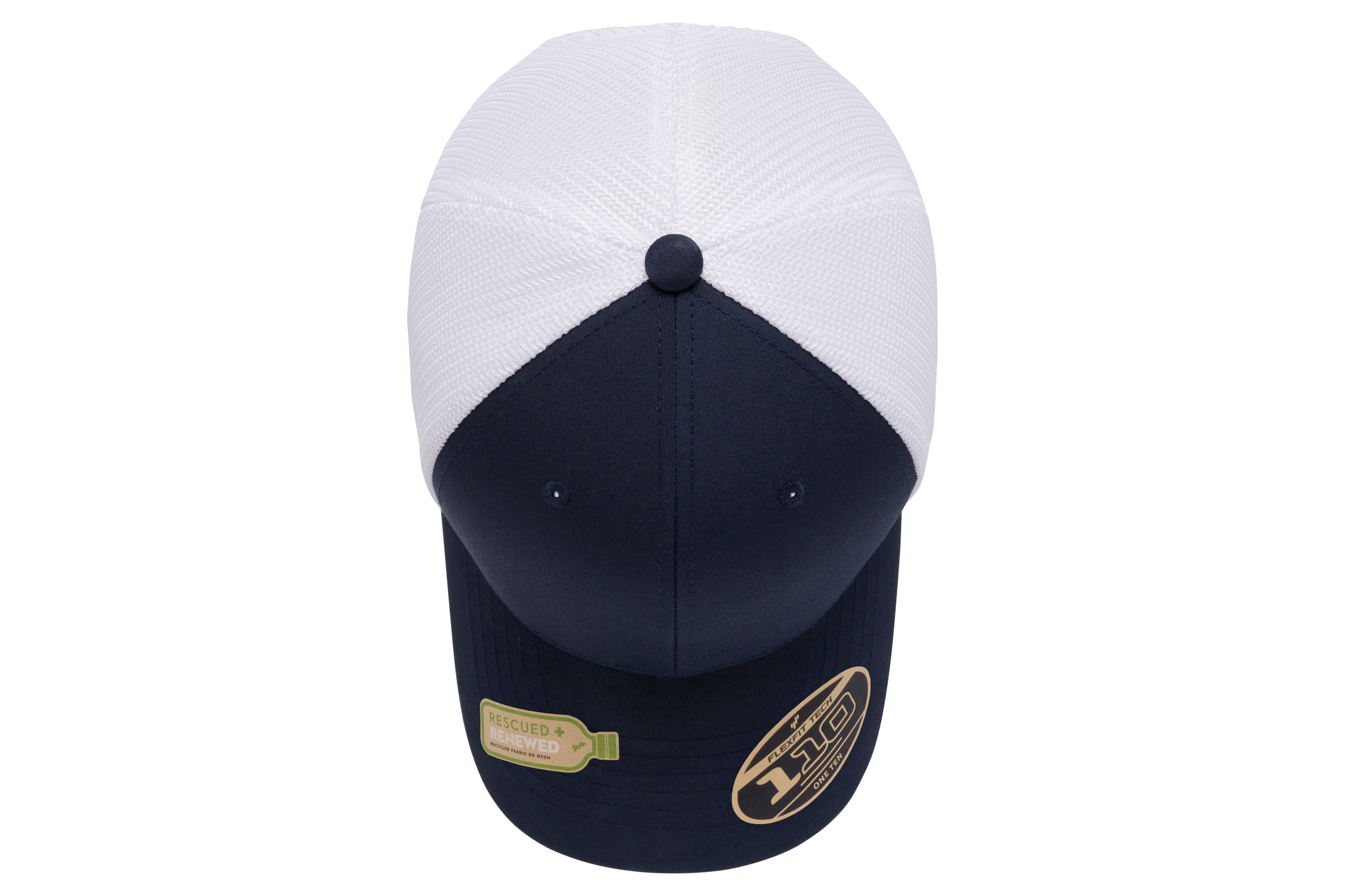Flexfit 110 Recycled Mesh Cap - 2-Tone | 110RT-BKWH-ONE