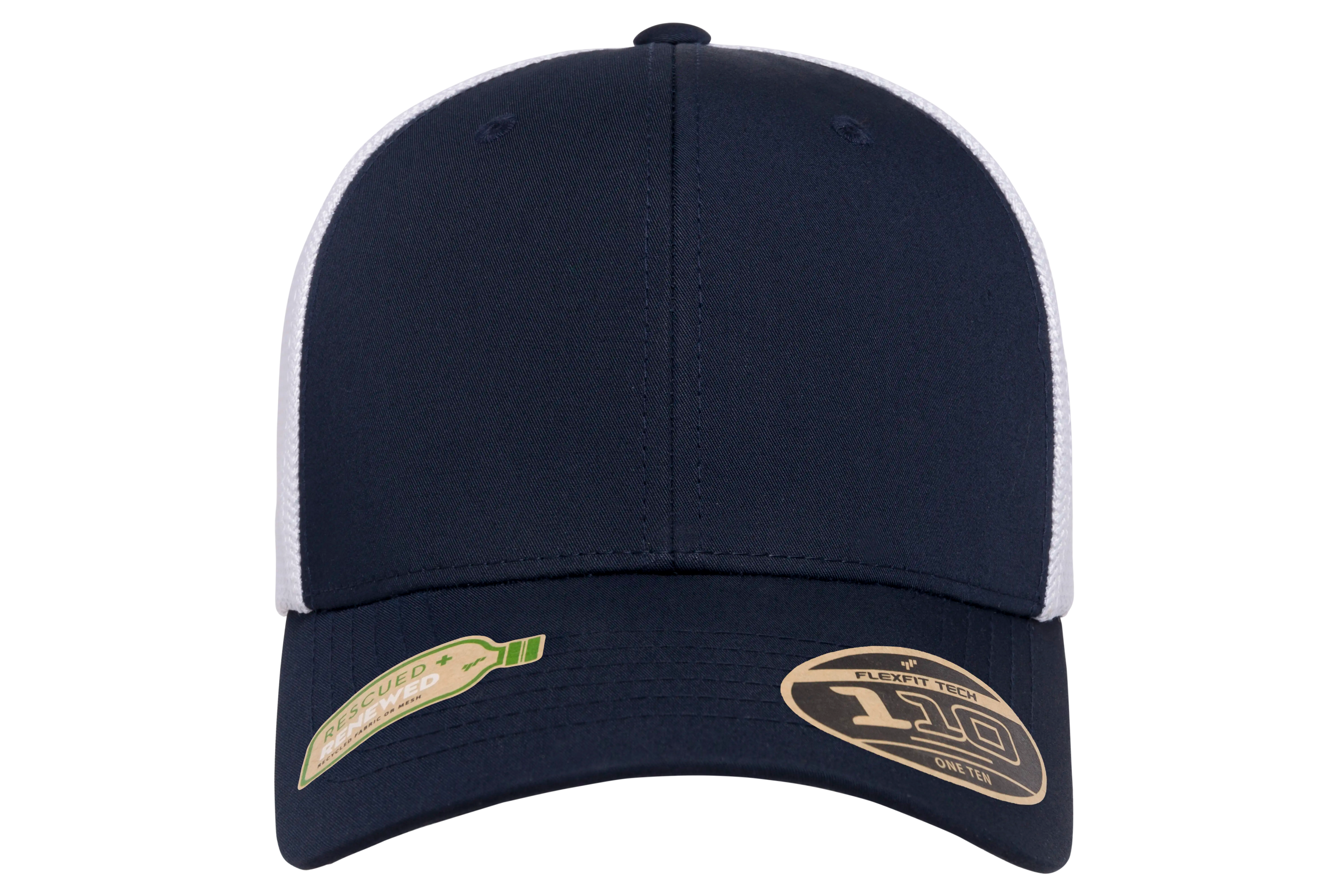 Flexfit 110 Recycled Mesh Cap - 2-Tone | 110RT-BKWH-ONE