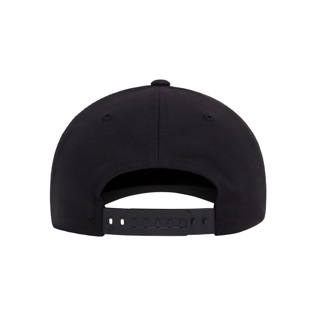 Flexfit NU Adjustable Cap, 6-Panel, Mid Profile, Structured, Black