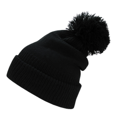 DECKY 689 Giant Pom Beanie | Black
