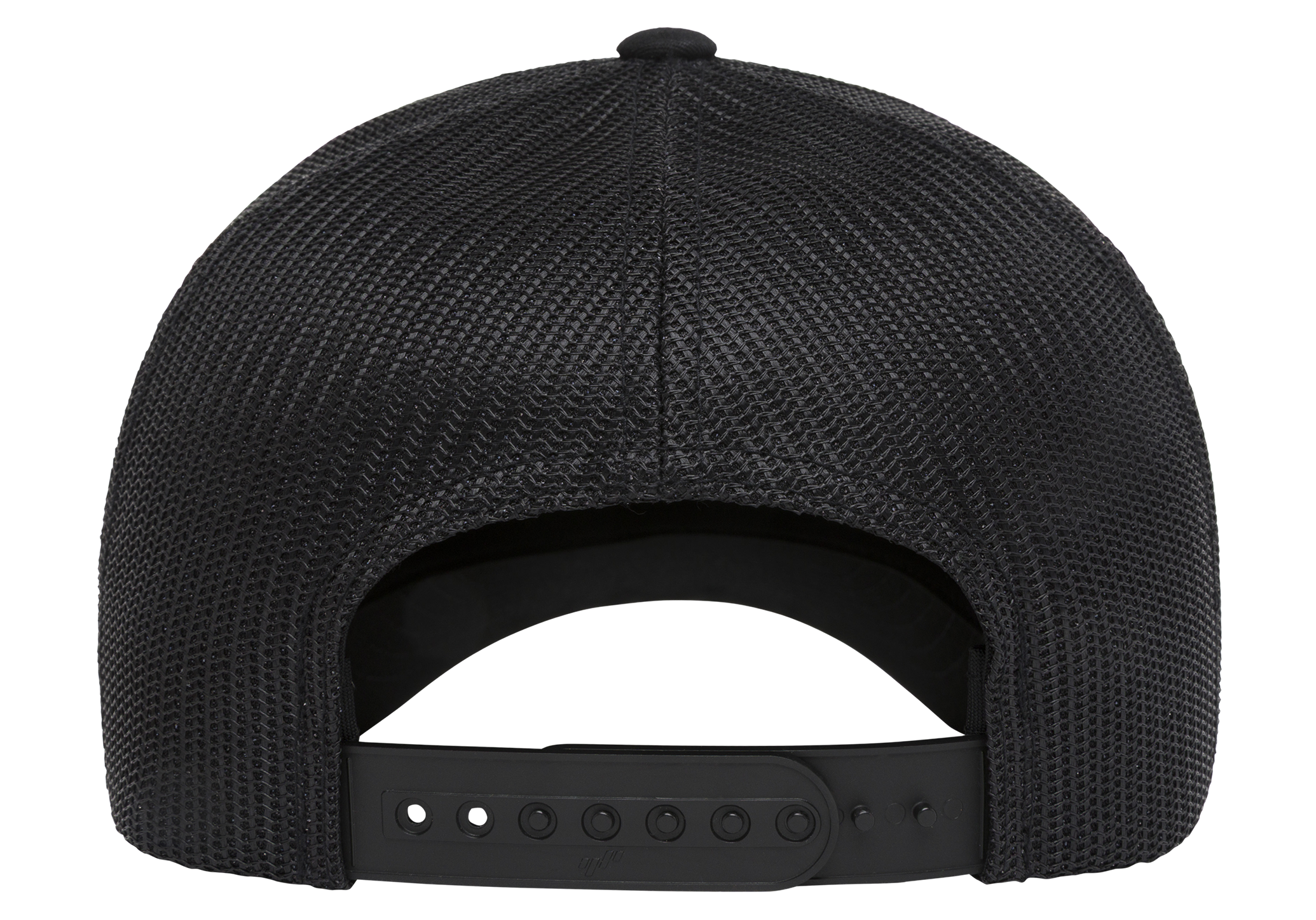 Flexfit NU 6606 Trucker Cap, ActiveGuard, Permacurv, Black | 6606NU-BK-ONE