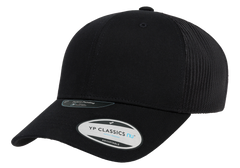 Flexfit NU 6606 Trucker Cap, ActiveGuard, Permacurv, Black | 6606NU-BK-ONE