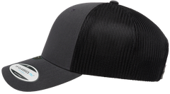 Flexfit YP Classics NU 2-Tone Trucker Cap, Charcoal/Black