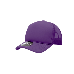Youth 5 Panel Mid Profile Structured Foam Trucker Hat | 7010