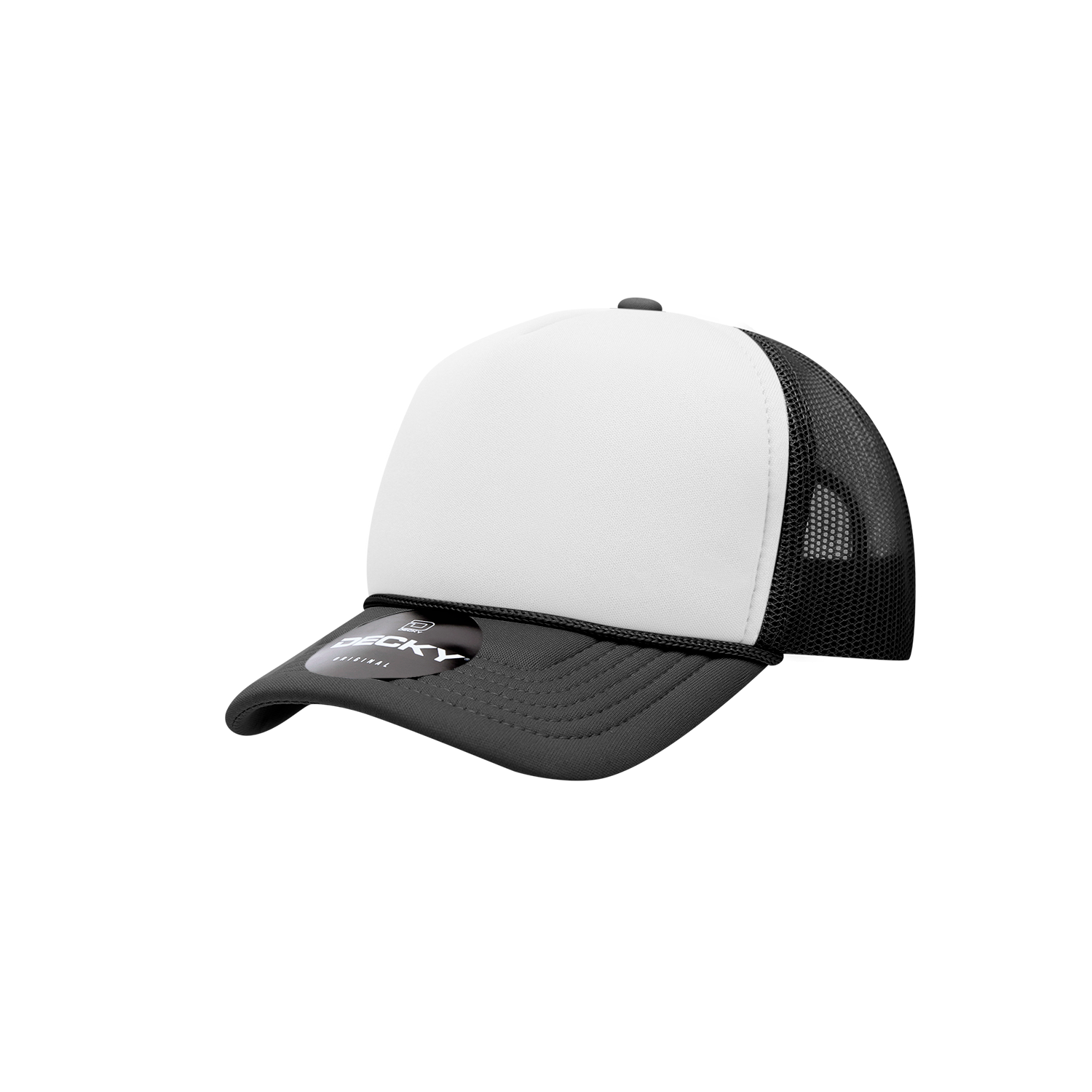 Youth 5 Panel Mid Profile Structured Foam Trucker Hat | 7010