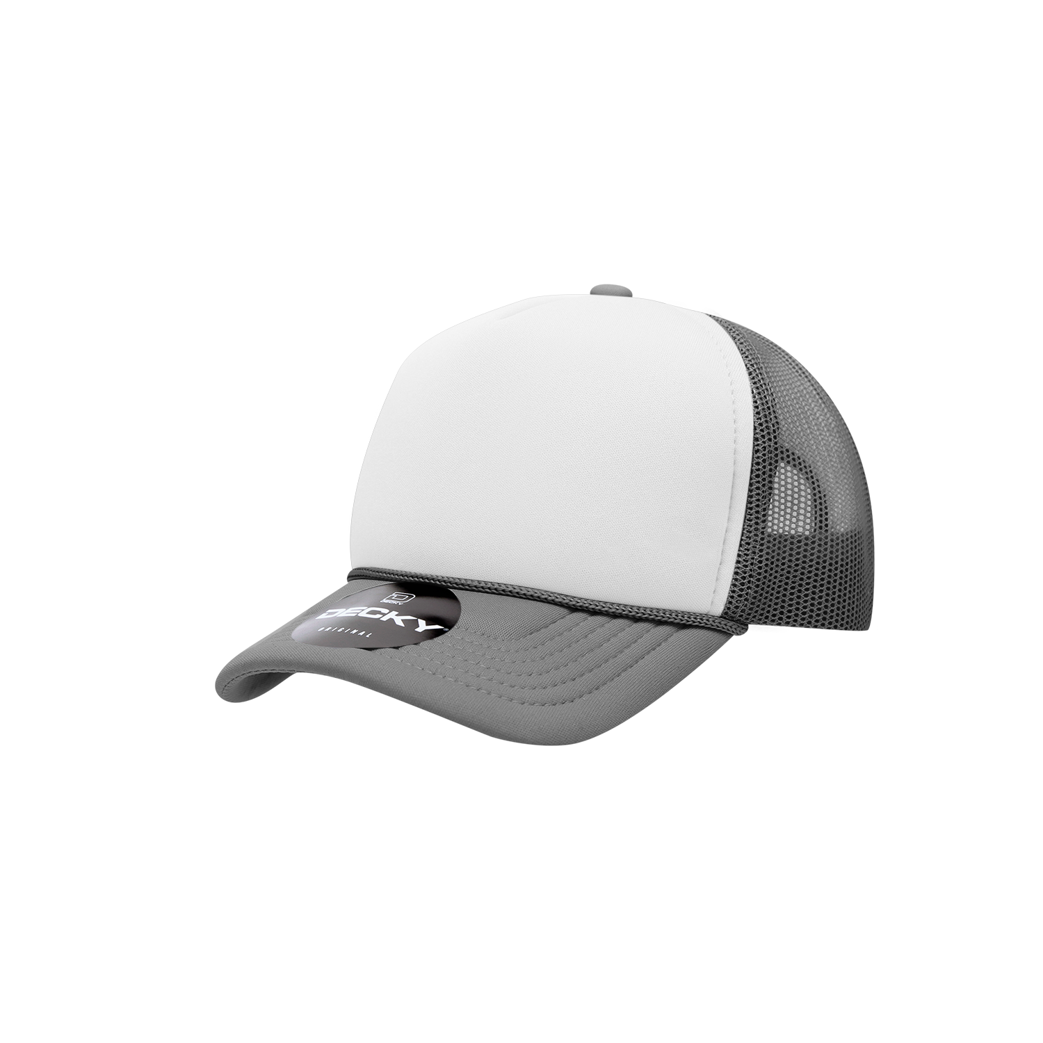 Youth 5 Panel Mid Profile Structured Foam Trucker Hat | 7010