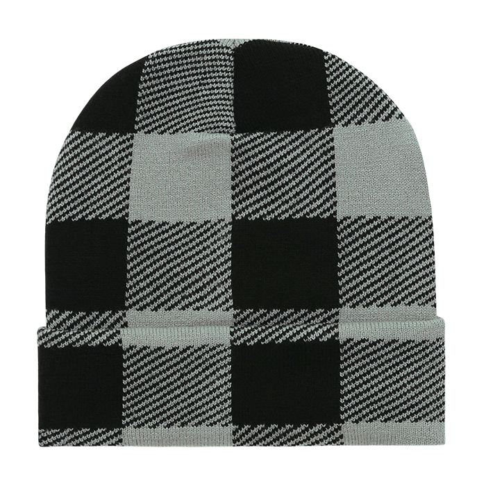 Decky Long Plaid Beanie | 8027