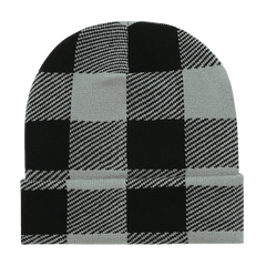 Decky Long Plaid Beanie | 8027