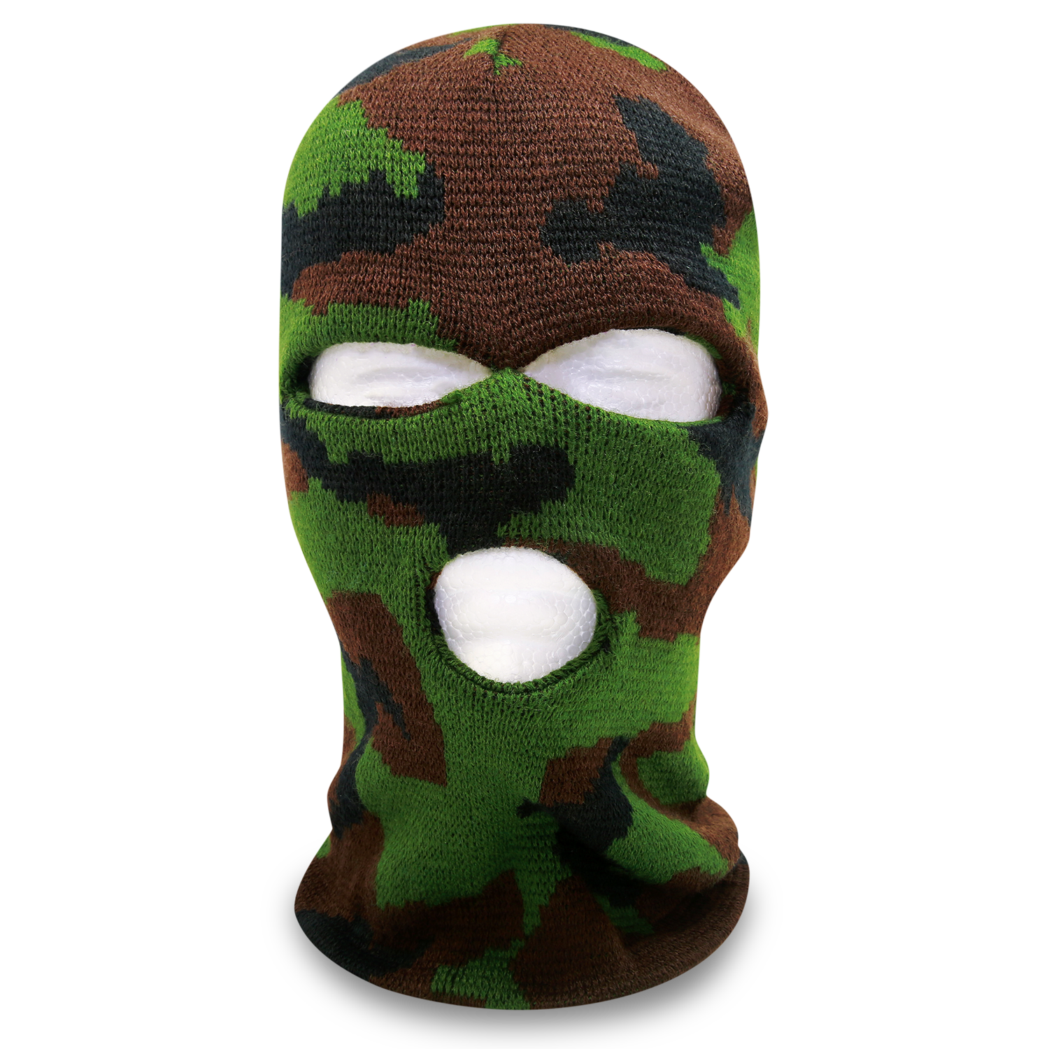 DECKY Camo 3 Holes Mask Braided Knit Beanie | 8032-WDL